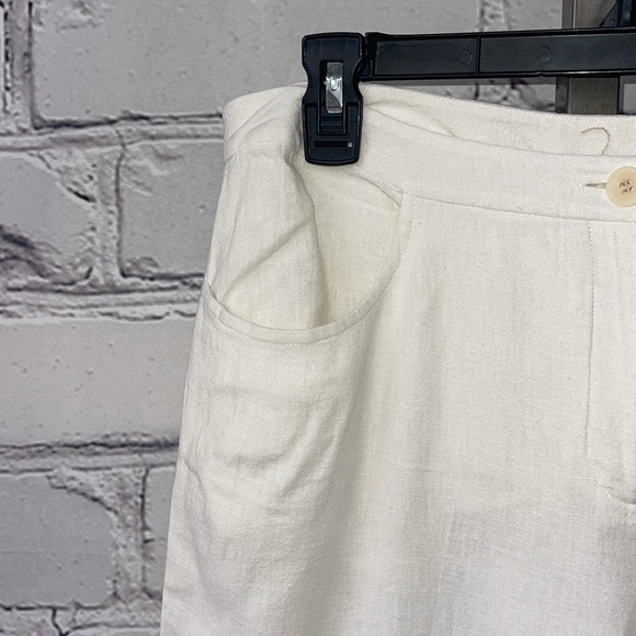 Eileen fisher linen wide trouser crop  small - Picture 3 of 6